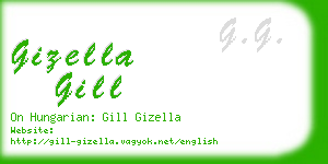 gizella gill business card